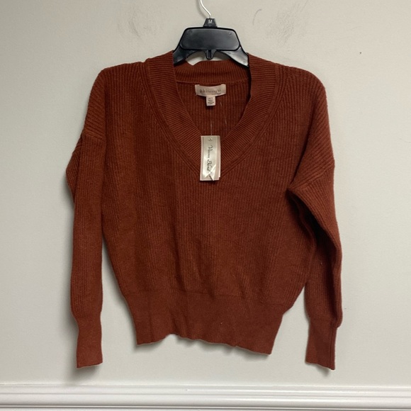 Philosophy Viscose Blend Women’s V Neck Sweater Canyon Clay Size XS/TP - Picture 1 of 5